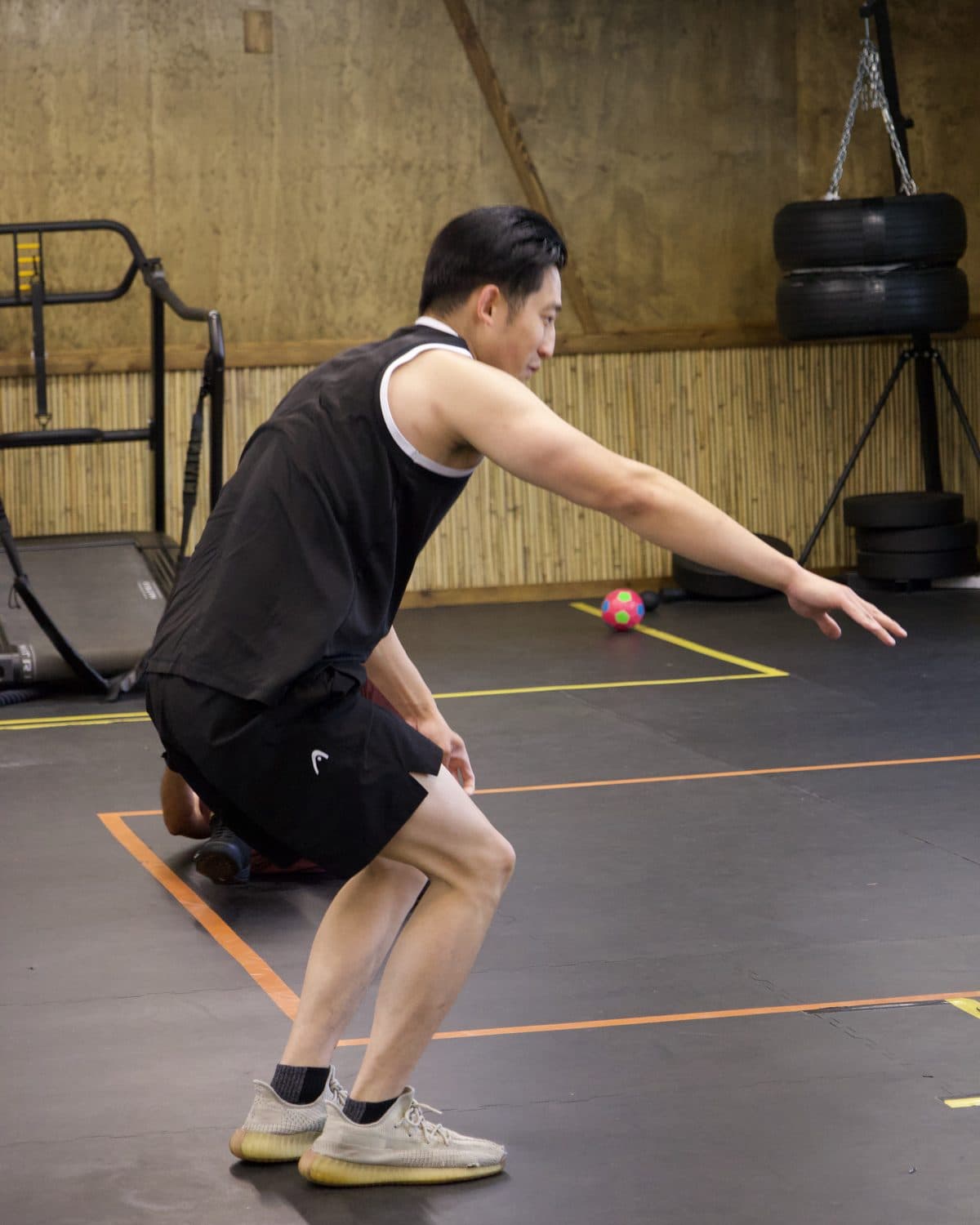 Athlete working through an agility drill at Kingdom Athletics