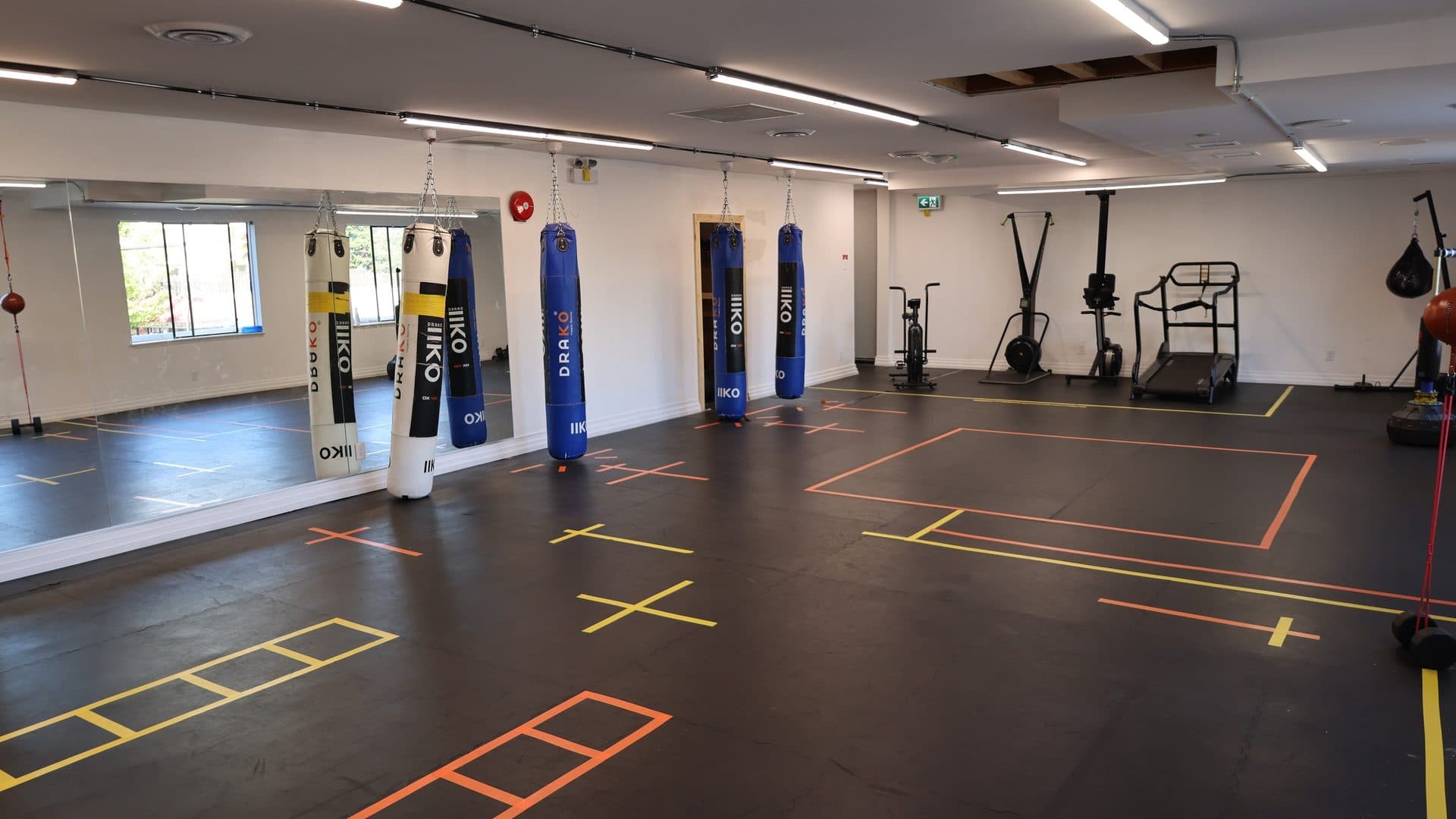 gym membership white rock at Kingdom Athletics: the heavy bag training floor